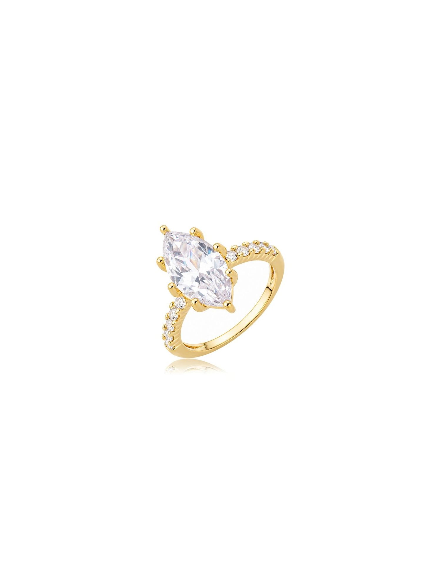 Design sem nome - 16 Anel Marquise pedra navete - Imagem 1