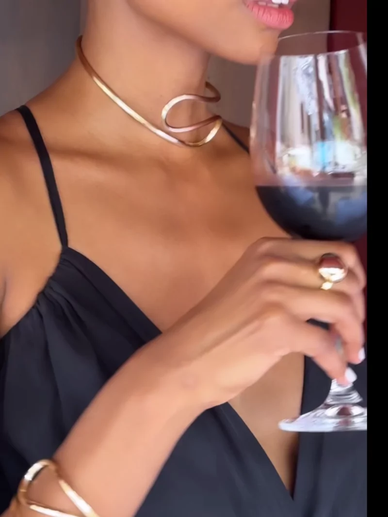 Choker Hannah ouro - Imagem 6