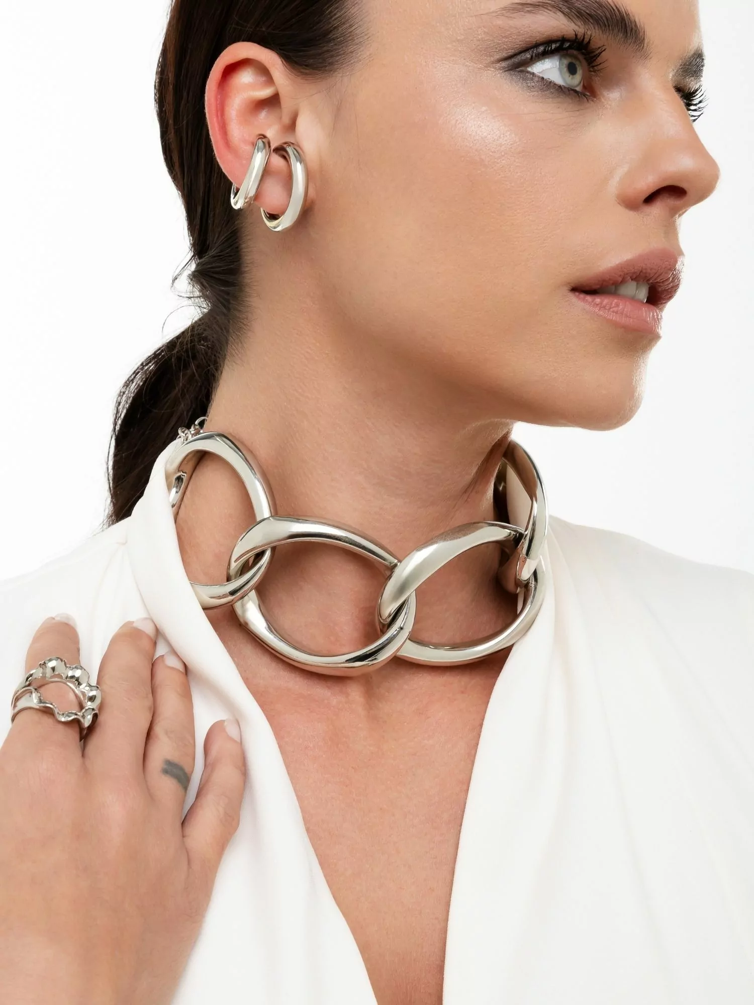 Piercing Del Greco ródio G - Imagem 1