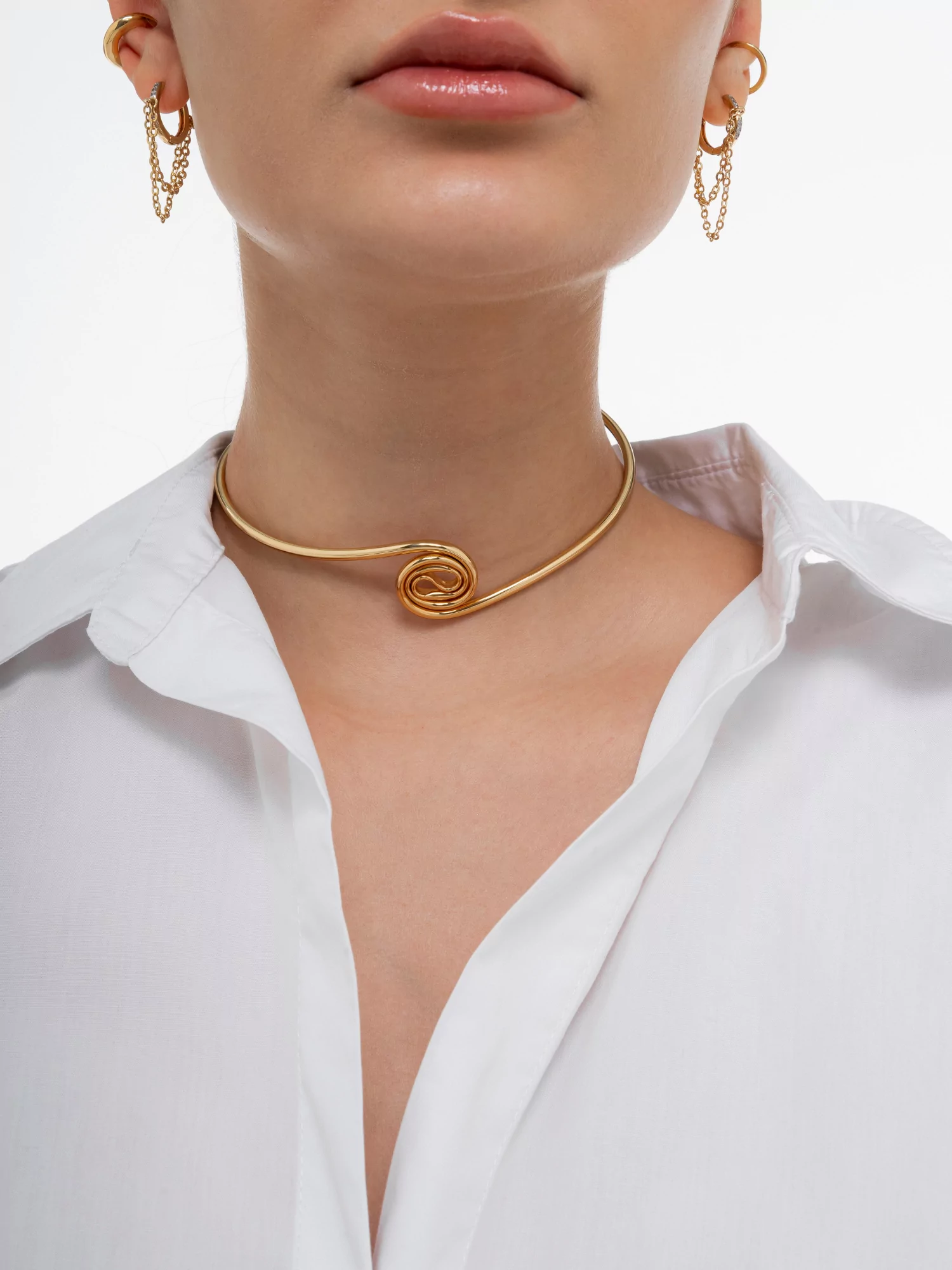 Choker Kourtney ouro - Imagem 1