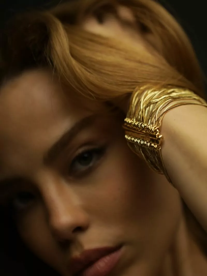 Pulseira fios Emiliana  ouro - Imagem 3