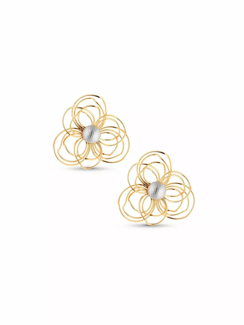 Brinco flor Carmina - Imagem 2