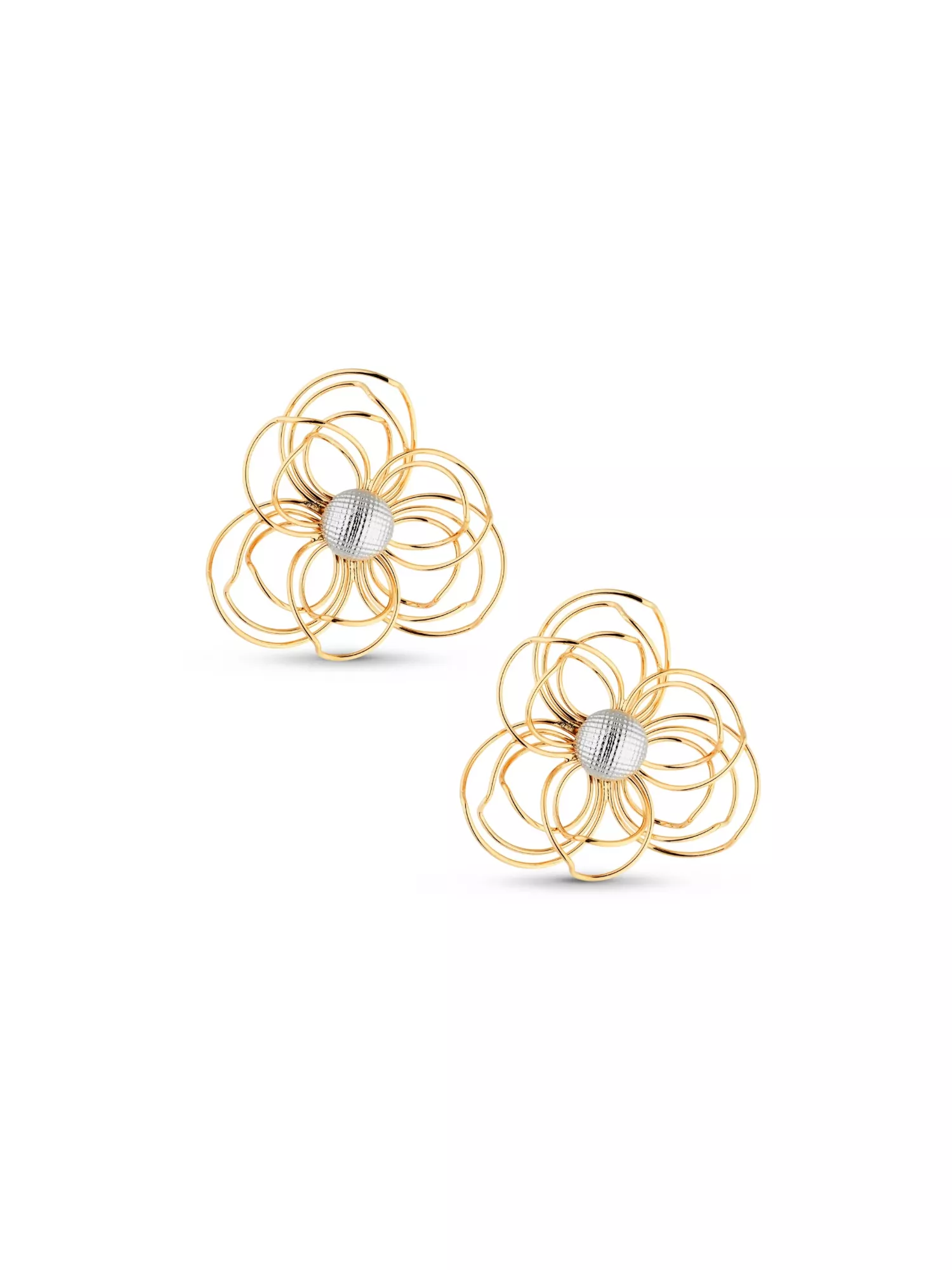 Brinco flor Carmina - Imagem 2
