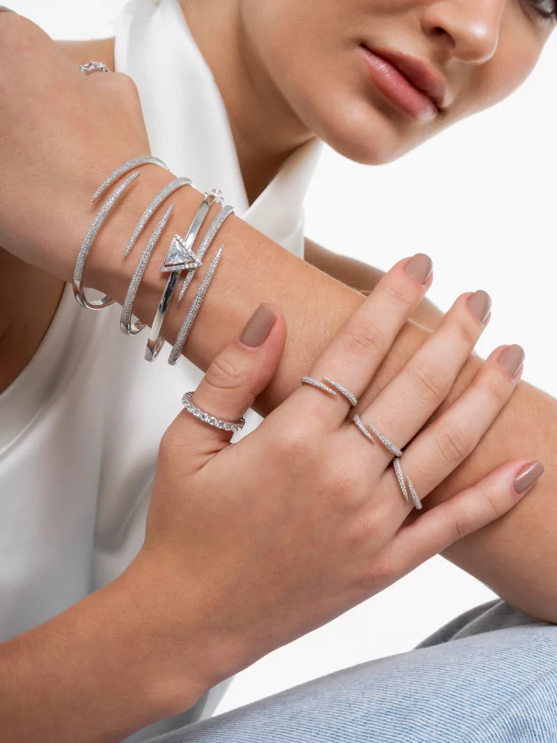 Anel regulável Vigo ródio