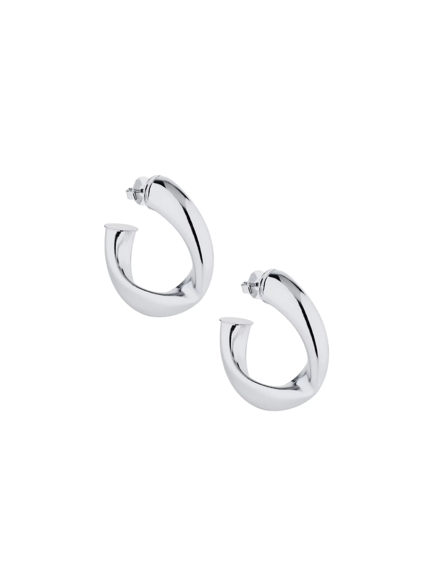 Argola Miel ródio P - Imagem 1