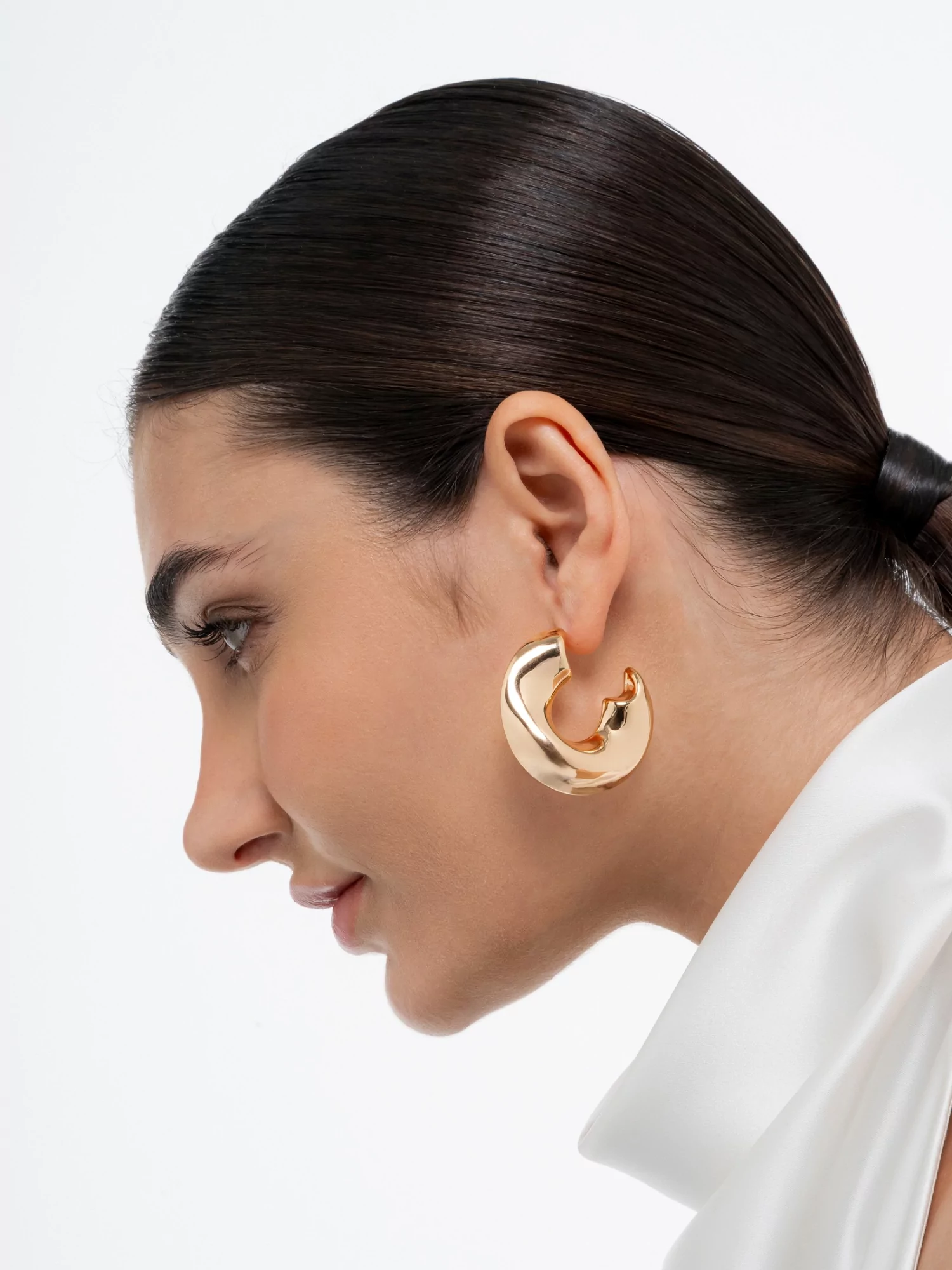 Argola Suzana ouro - Imagem 2