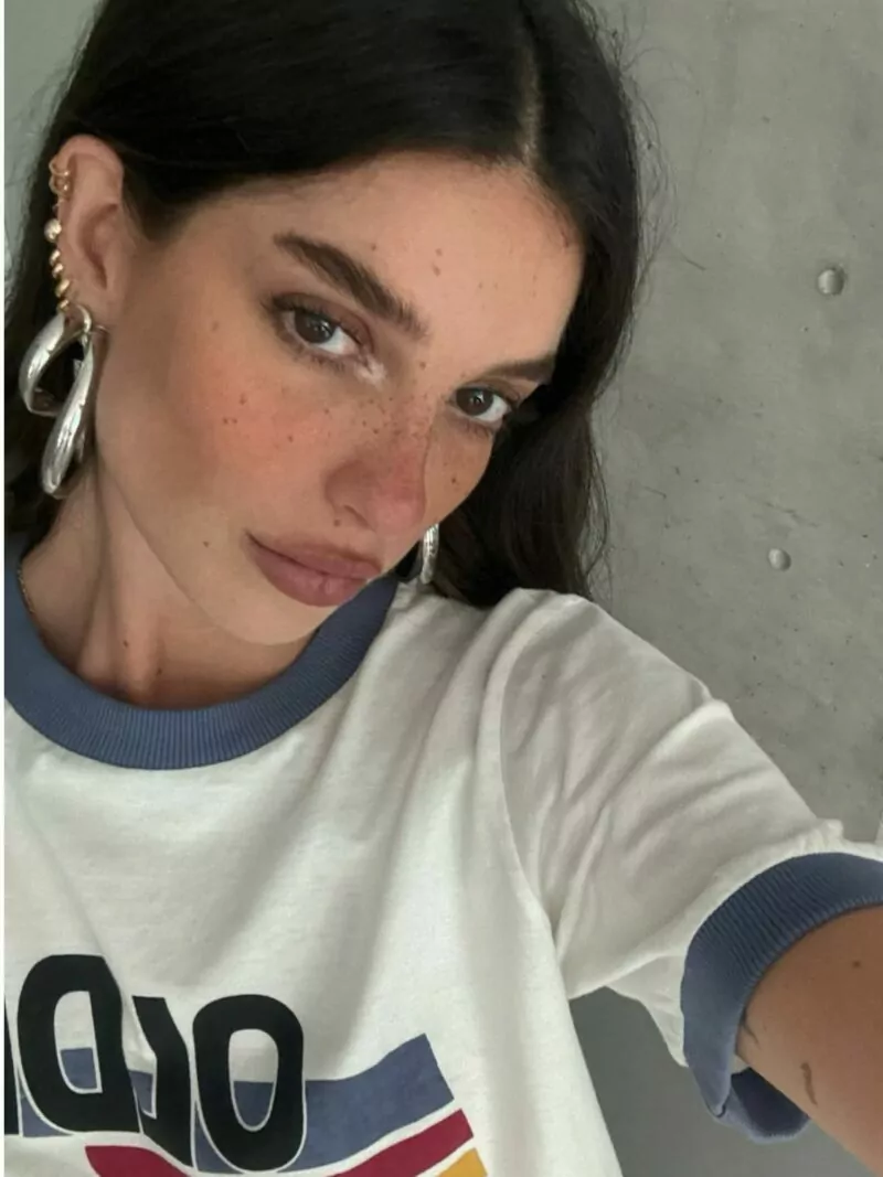 Argola Miel ródio P - Imagem 8