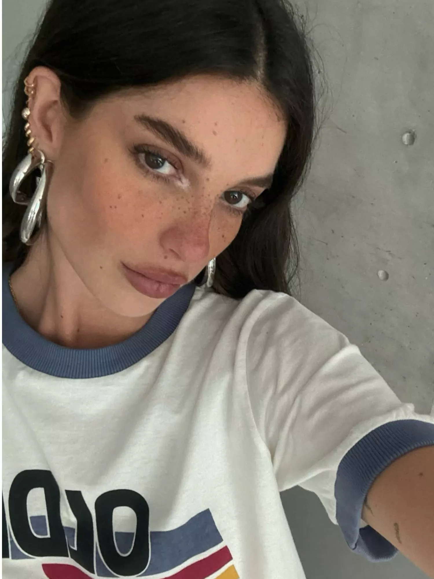 Argola Miel ródio P - Imagem 8